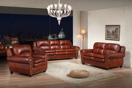 pure leather sofa cost